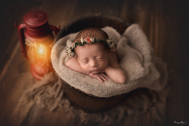 christmas newborn photo