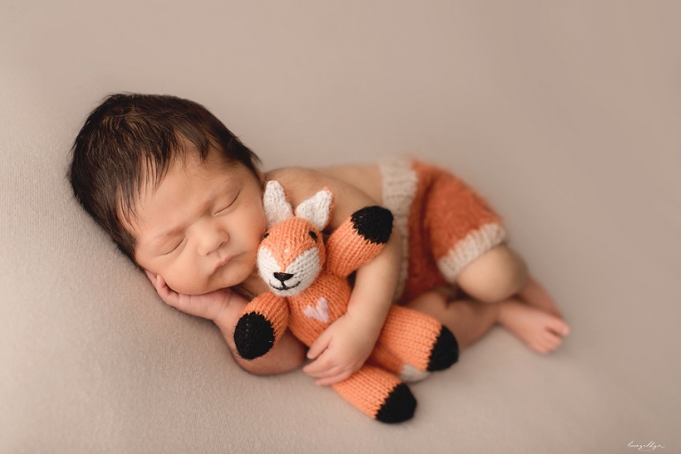 woodland newborn session