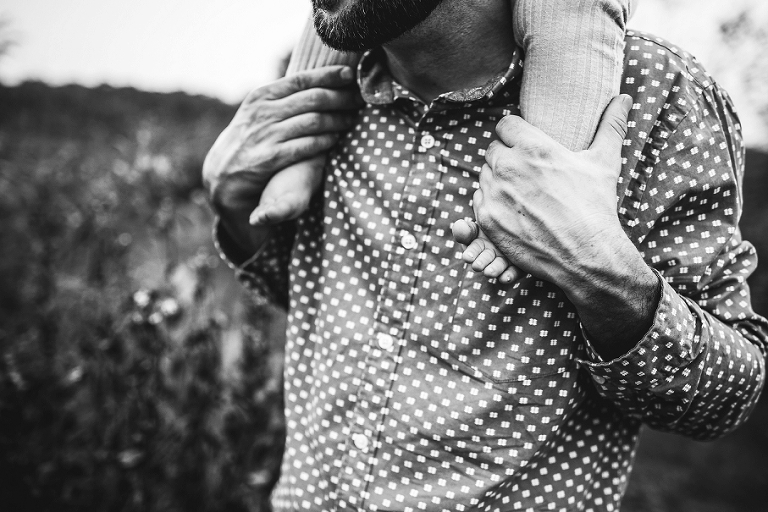 black and white