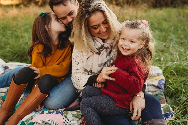 family snuggles