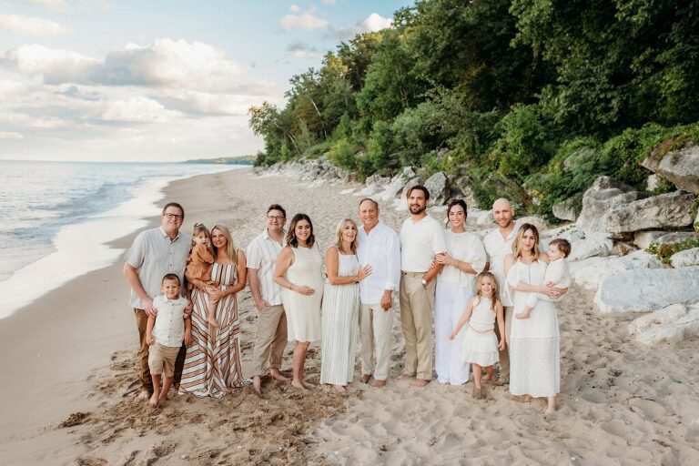 Extended family beach session