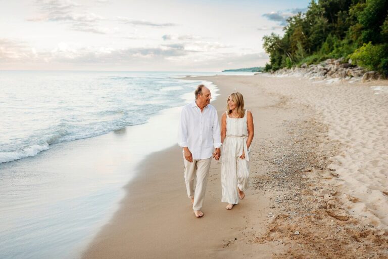 Grandparents beach Session Lake Forest, IL 