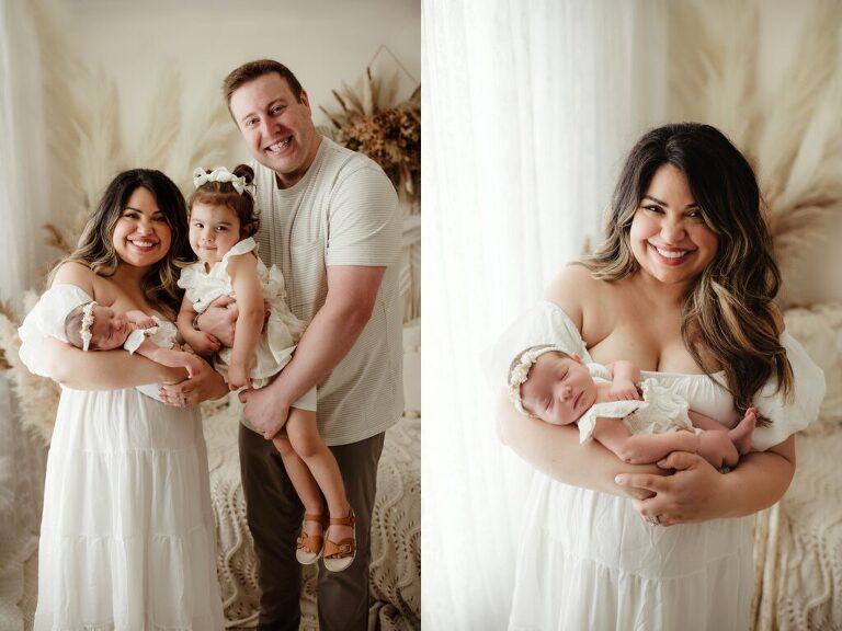 Baby girl newborn session Hawthorn Woods Illinois